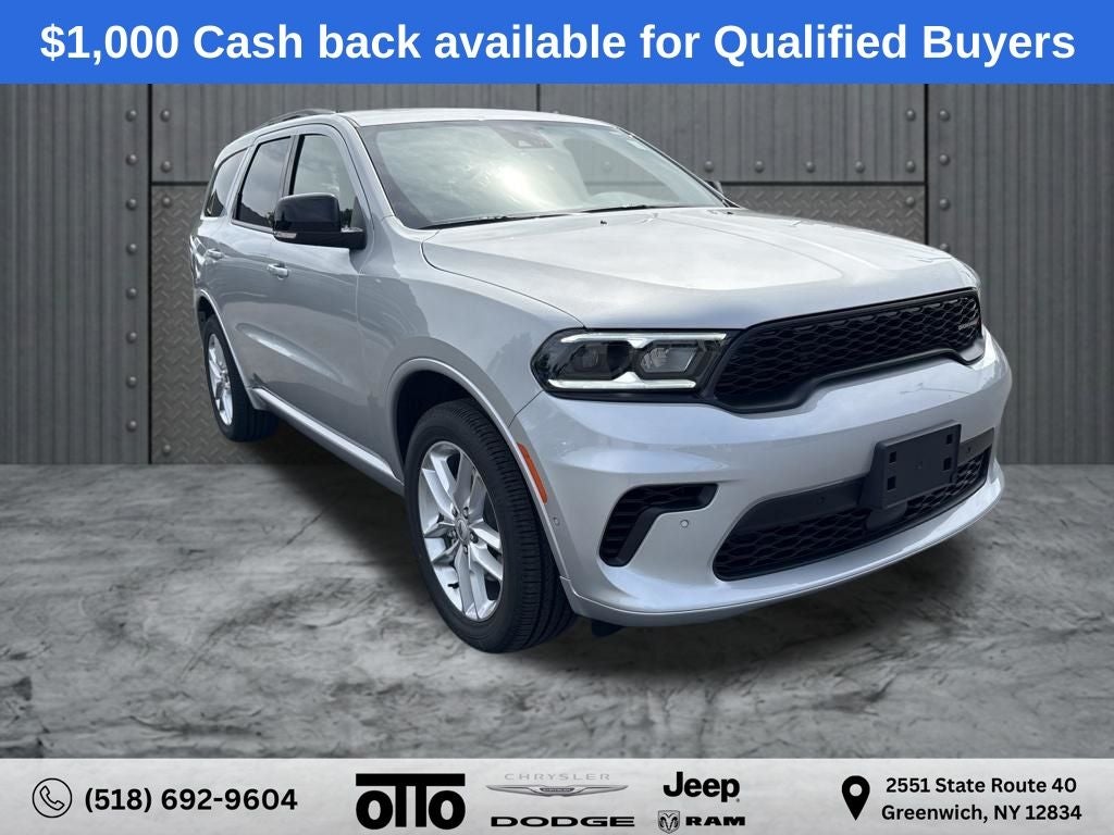 2026 Dodge Durango DURANGO GT PLUS AWD in Triple Nickel Exterior Paint — front three-quarter view