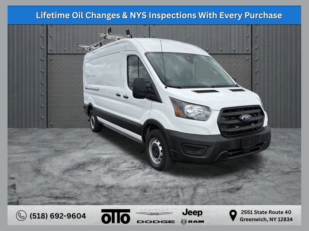 2020 Ford Transit-250 Cargo Van Base in Oxford White — front three-quarter view