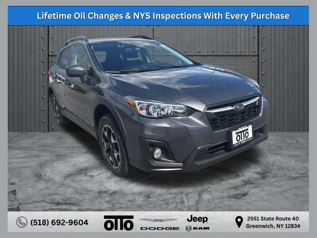 2020 Subaru Crosstrek Premium in Magnetite Gray Metallic — front three-quarter view